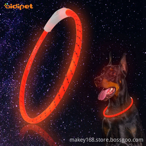Hot Sale USB Recharge Tube Led Dog Collar